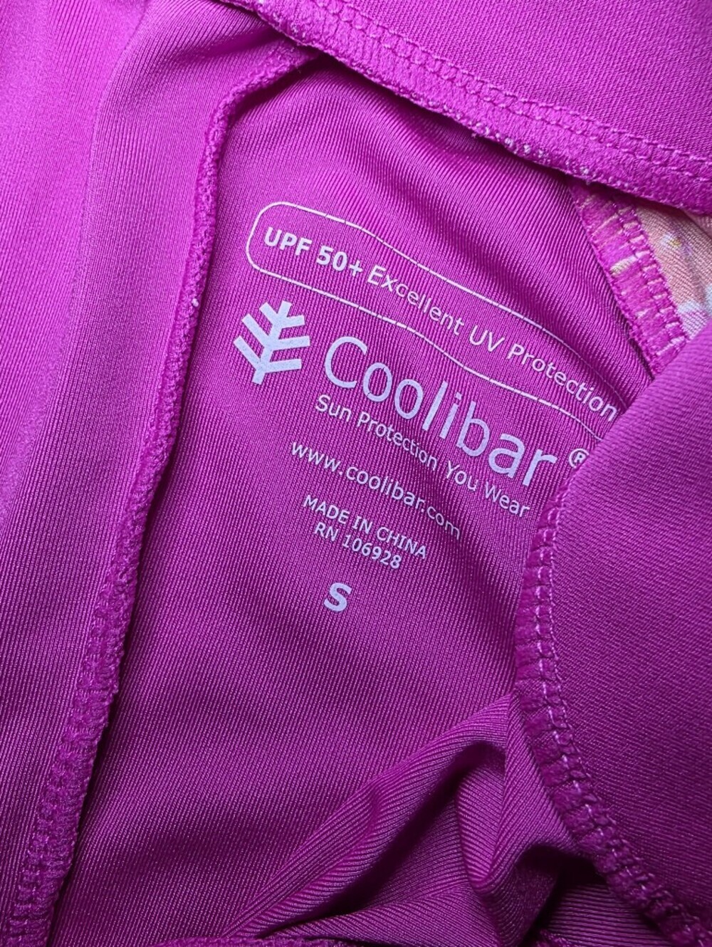 Coolibar Full Swimsuit Girl Sz S Pink - Picture 6 of 6